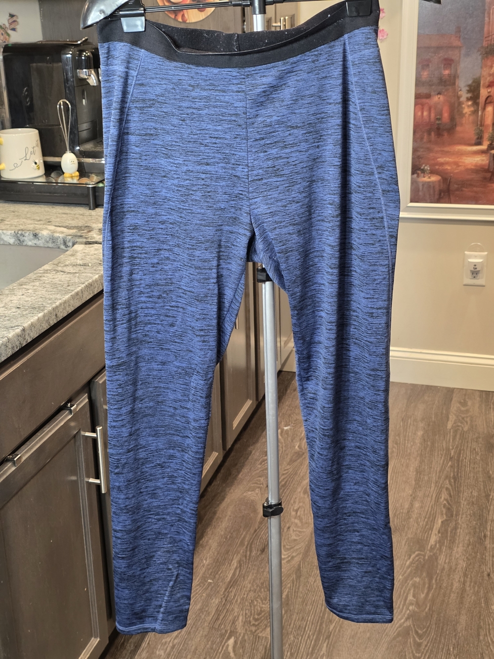 Women’s Blue Space-Dye Leggings